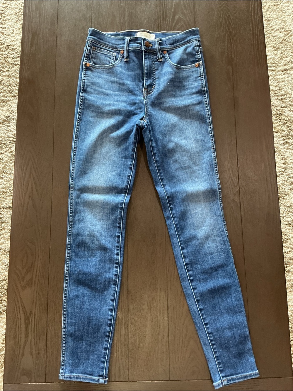 Madewell Medium Blue Skinny Jeans